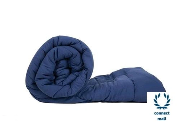 EAlm 200 GSM Microfibre Comforter Double Bed for Winter | Luxurious Quilt Blanket Double Bed | Soft Microfiber Qulits AC Comforters | Size 90X60 Inch NavyBlue - Free Size, Navy Blue, Cotton, Pack of1